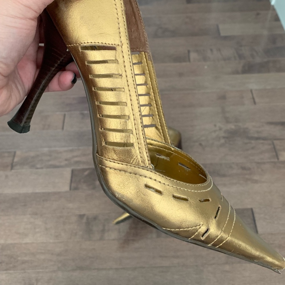BCBG Metallic Heels - Picture 5 of 7